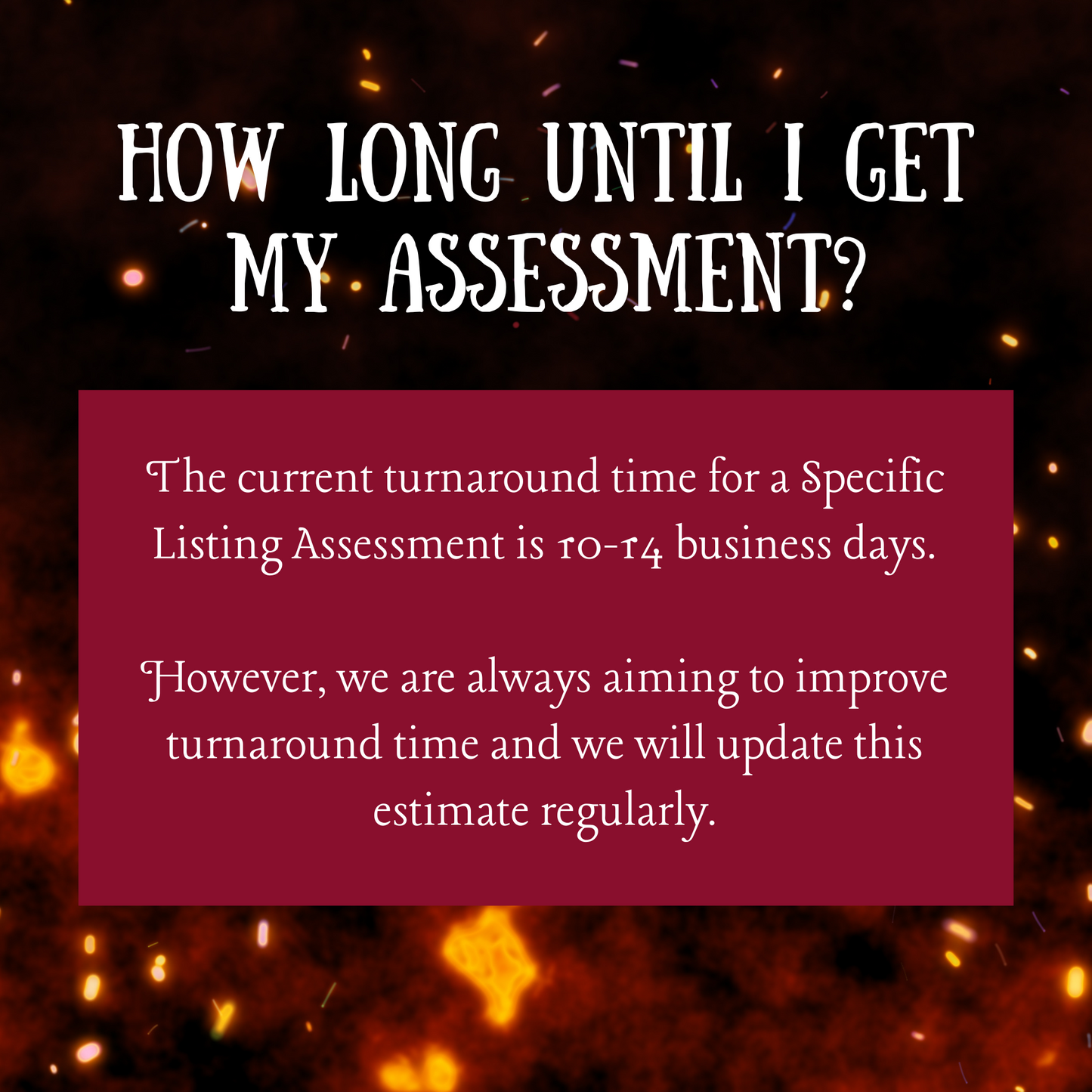 ❤️🔥Specific❤️🔥 Listing Assessment
