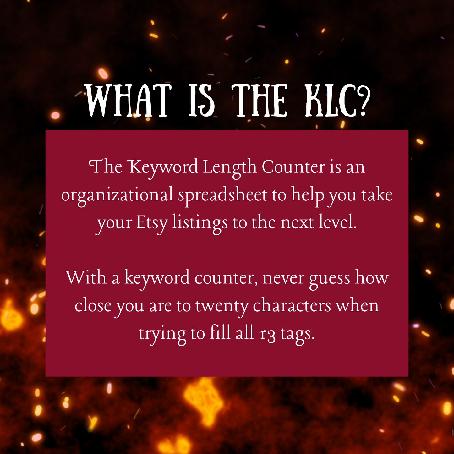 Keyword Length Counter ️🔥KLC ️🔥 – Crafty Maven & Co